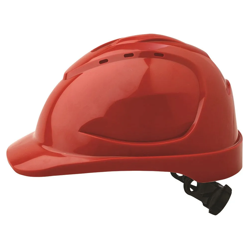 V9 Vented Hard Hat Ratchet Style 6 point Harness
