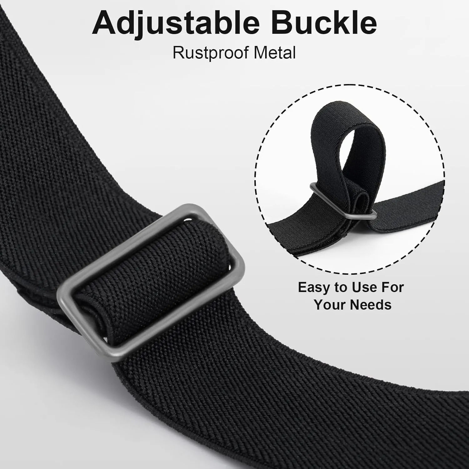 WHIPPY 2 Pack Buckle Free Comfortable Elastic Belt for Women or Men, Buckle-less No Bulge No Hassle Invisible Belts