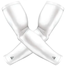 White Compression Arm Sleeve | Sun Sleeve